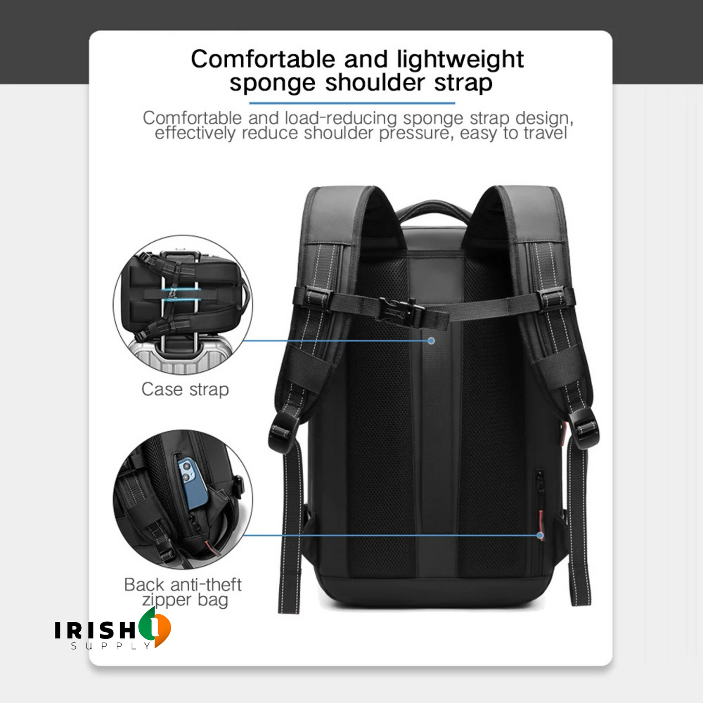 CARRYMAX Expandable 17-Inch Laptop Backpack