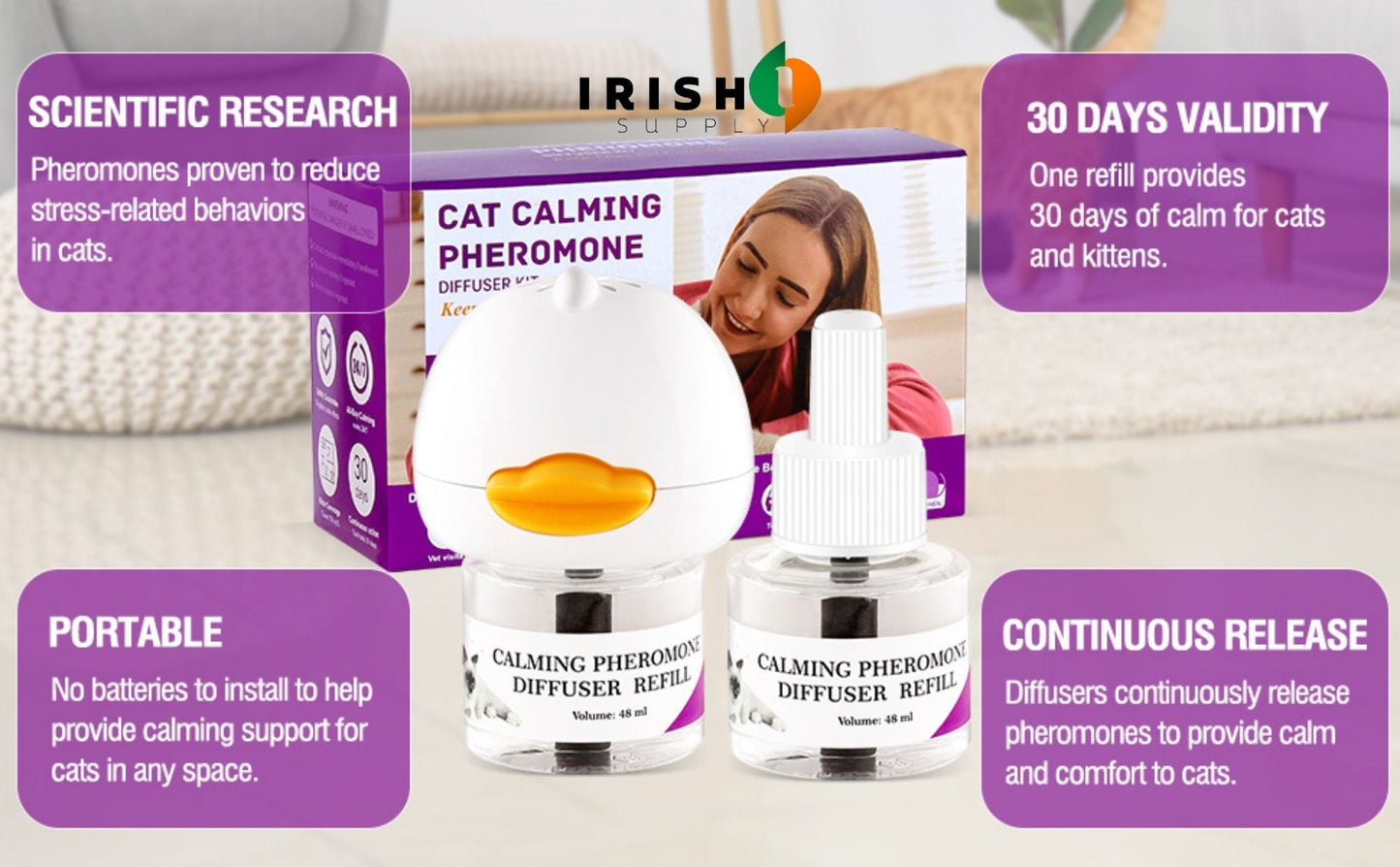 PURMIND Cat Calming Diffuser