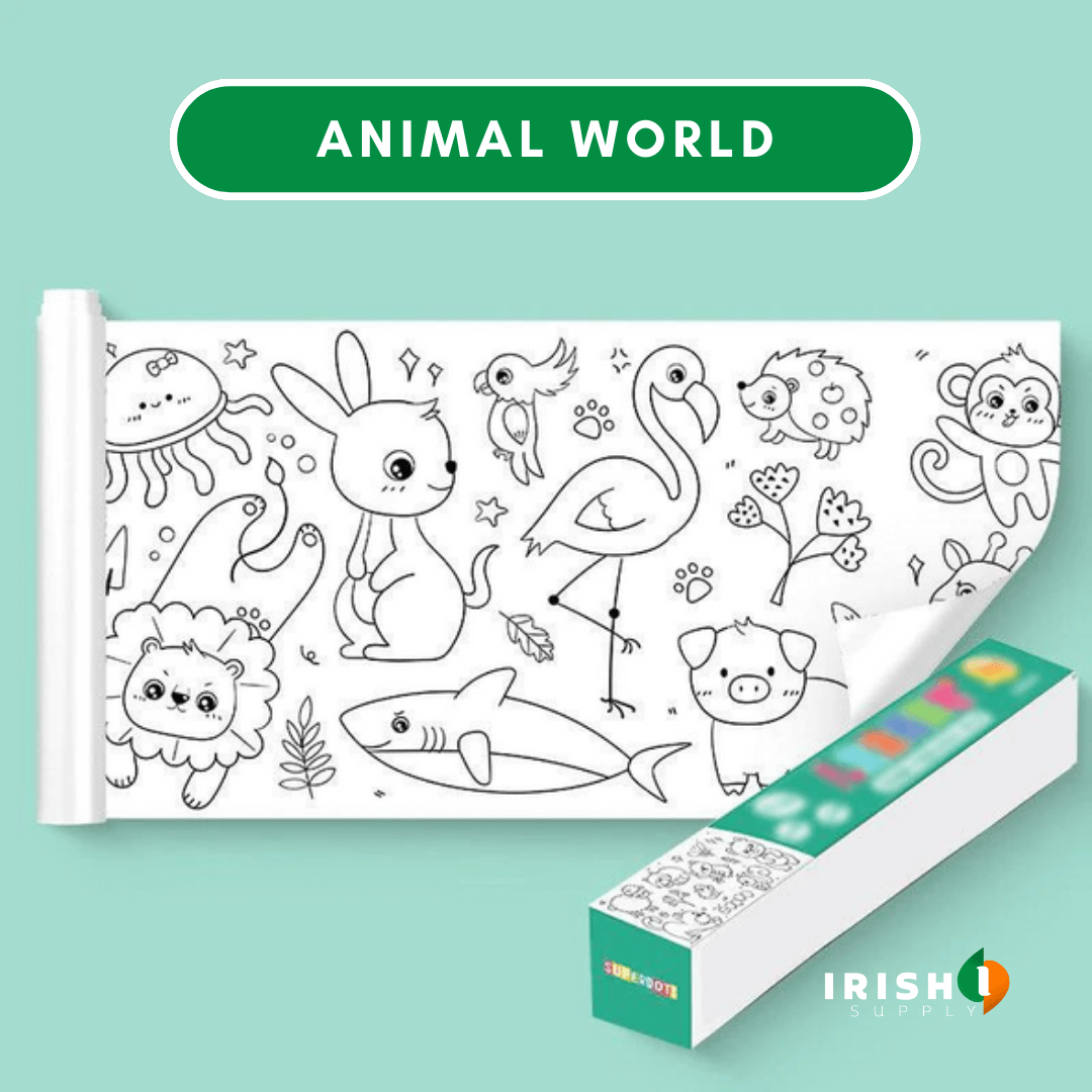 ROLLDODDLE Self-Adhesive Colouring Paper Roll