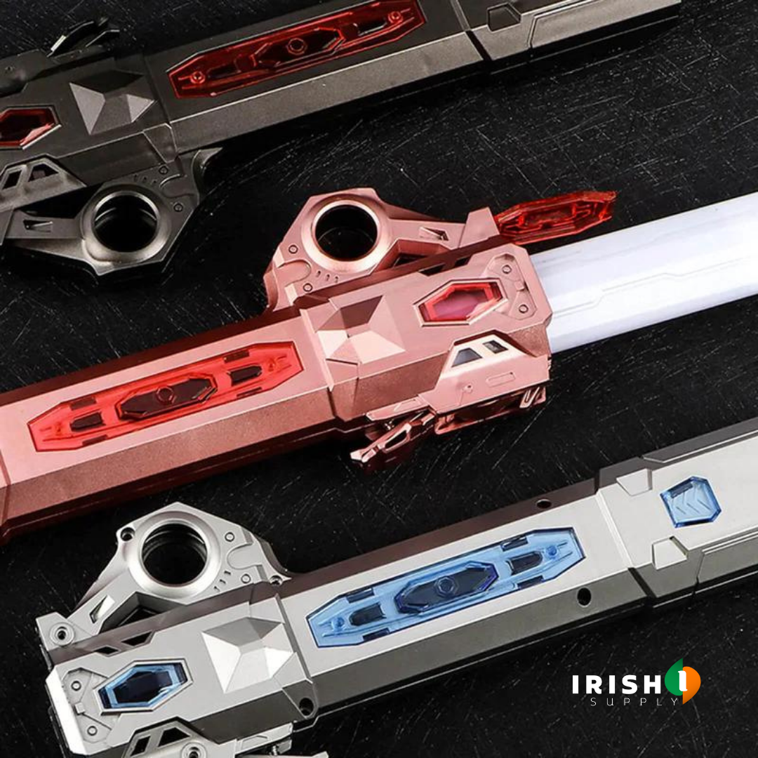Irish Supply, RADIANTBLADE, Interactive Retractable Lightsaber, with 7 Hues of Glory