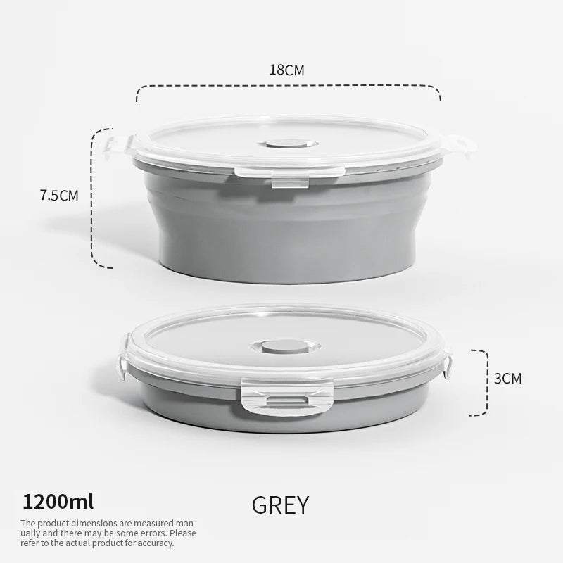 PACKEASE Collapsible Silicone Food Containers