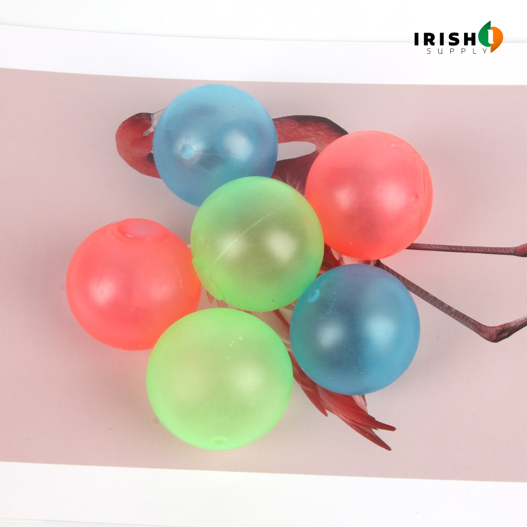 Irish Supply, GLOWSPLAT 2pcs Luminous Sticky Wall Balls
