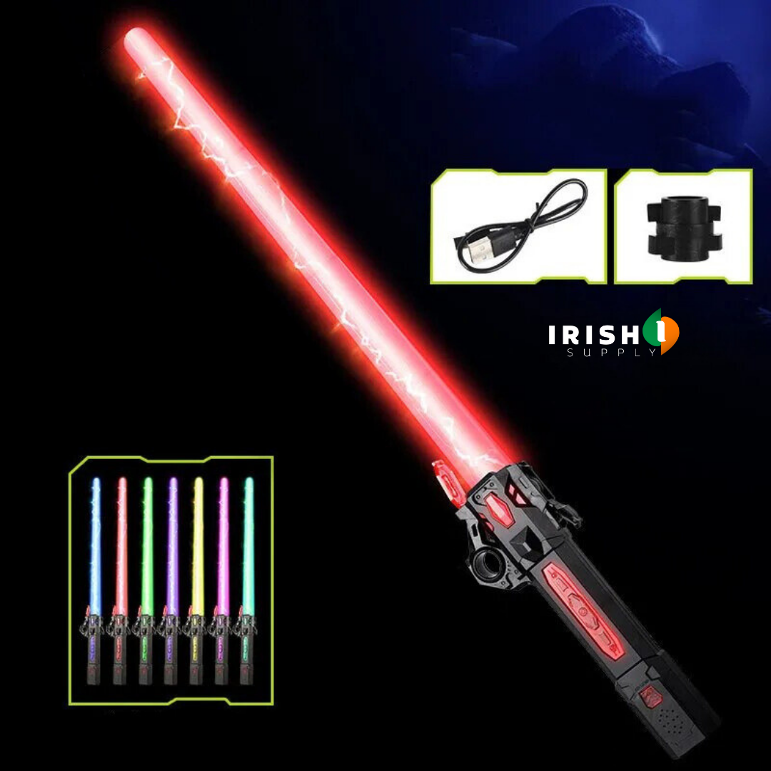 Irish Supply, RADIANTBLADE, Interactive Retractable Lightsaber, with 7 Hues of Glory