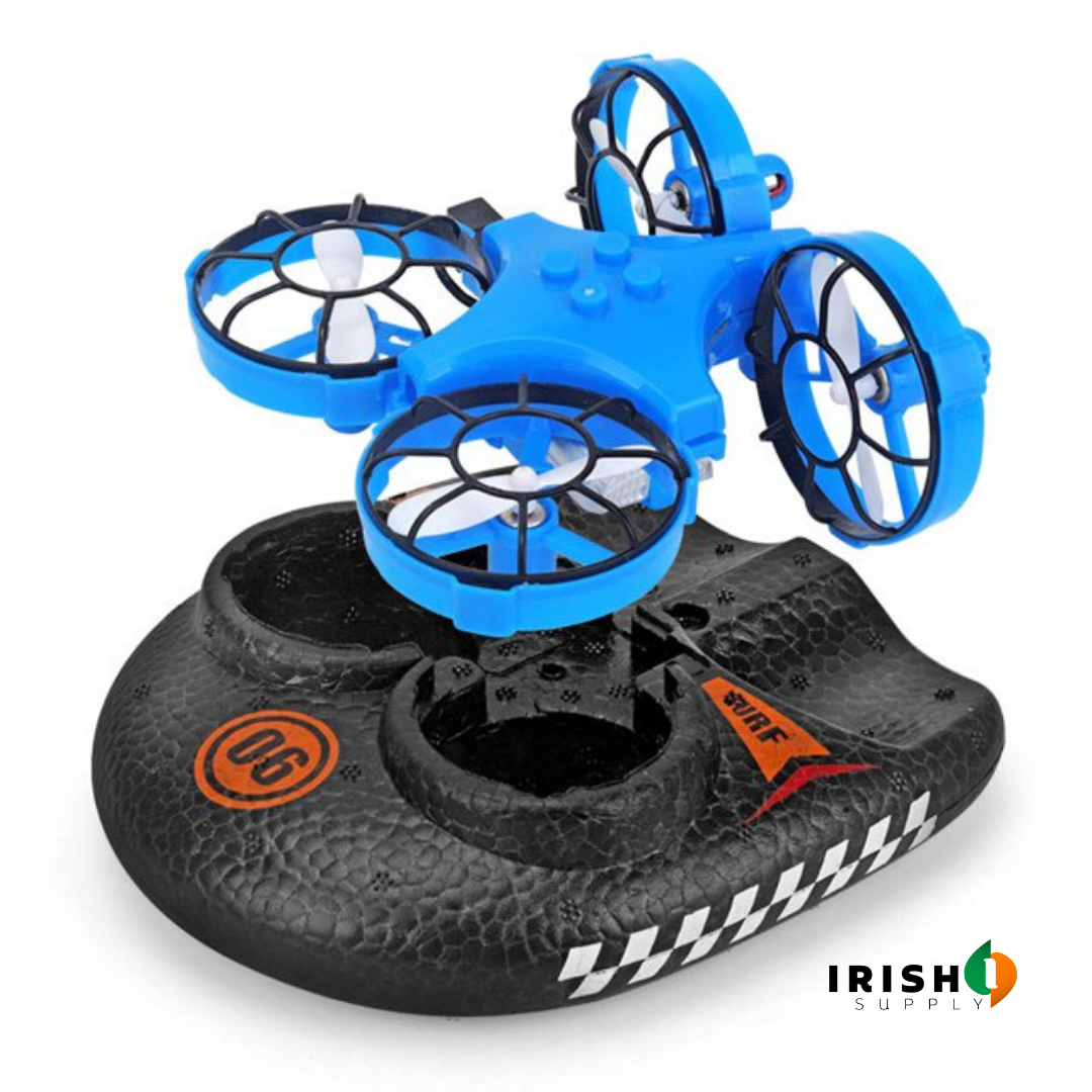 Irish Supply, QUADRASHIFT, 3 in 1 Remote Controlled Hovercraft