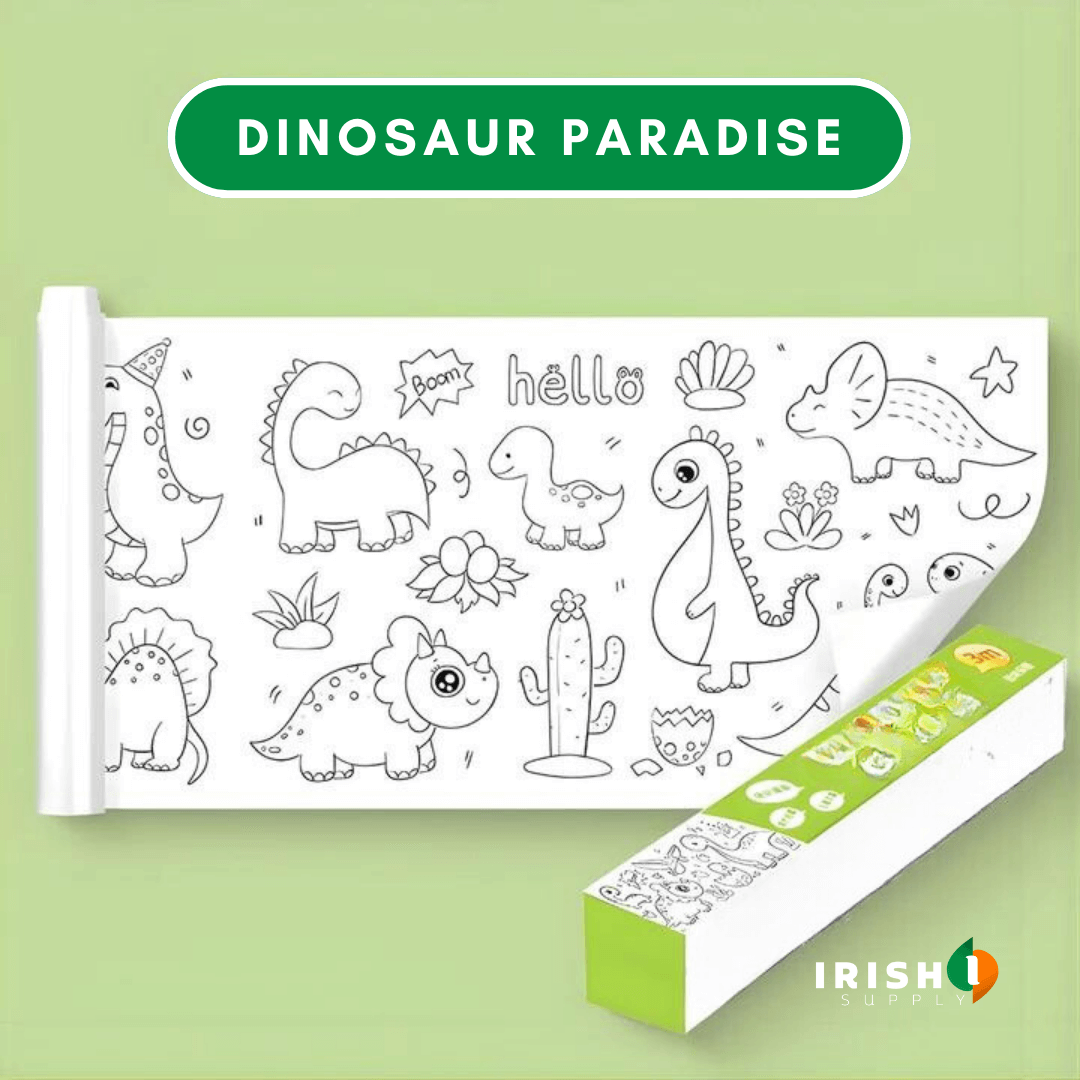 ROLLDODDLE Self-Adhesive Colouring Paper Roll
