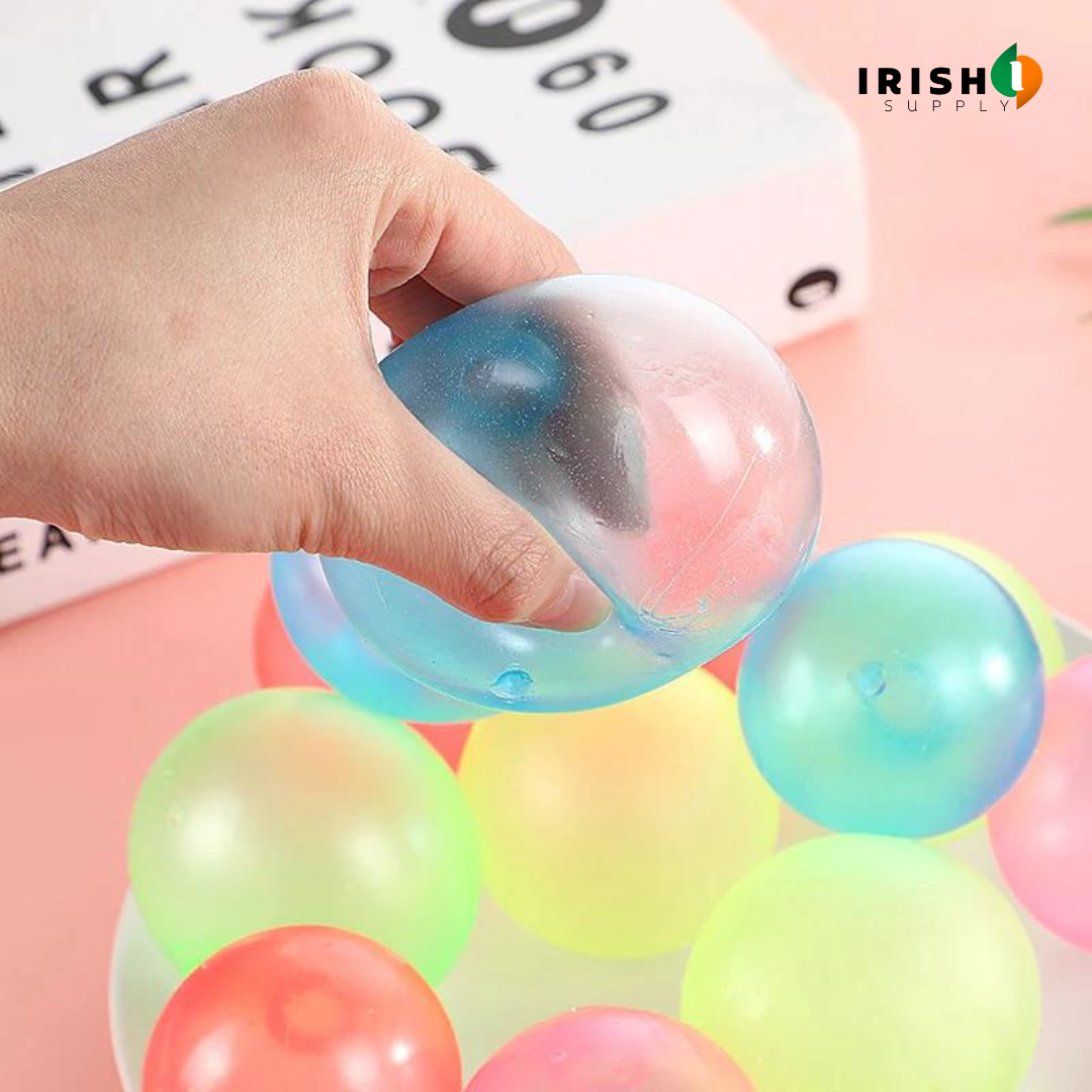 Irish Supply, GLOWSPLAT 2pcs Luminous Sticky Wall Balls