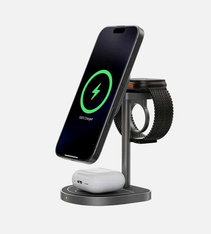 TRICHARGE 3-Point Power Creative 3-in-1 MagSafe Charging Stand