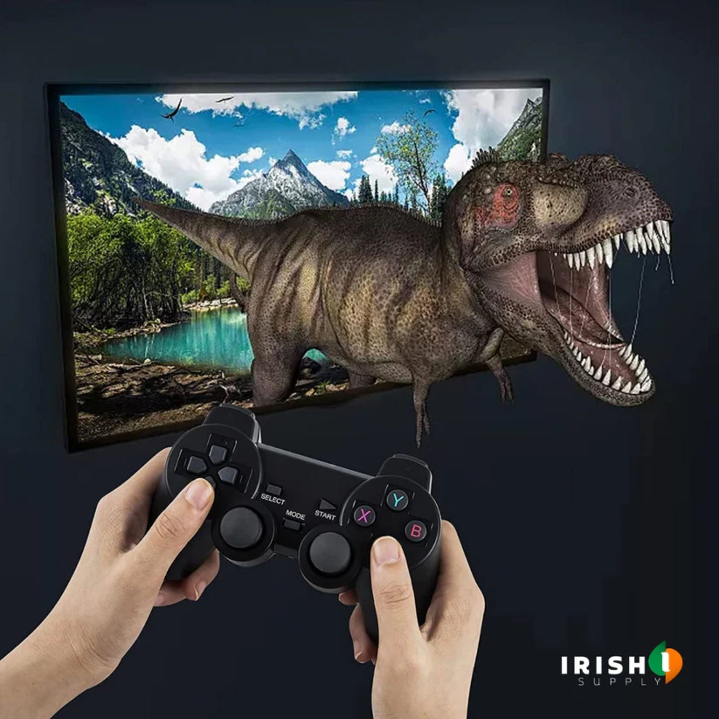 GAMEFLEX TV Games Stick 4K HD Video Game with Wireless Console