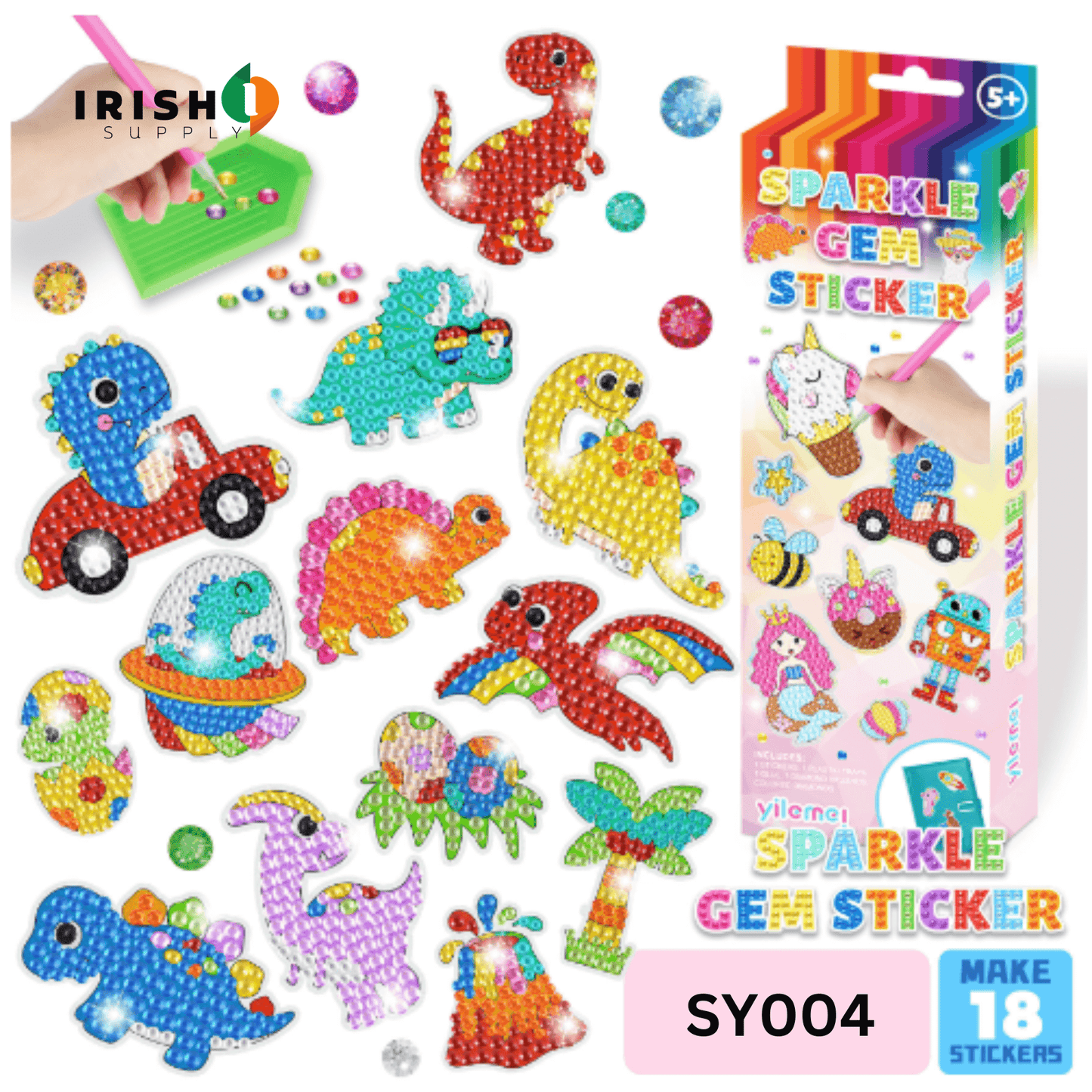GEMCRAFT™ Sparkling DIY Gem Sticker Set