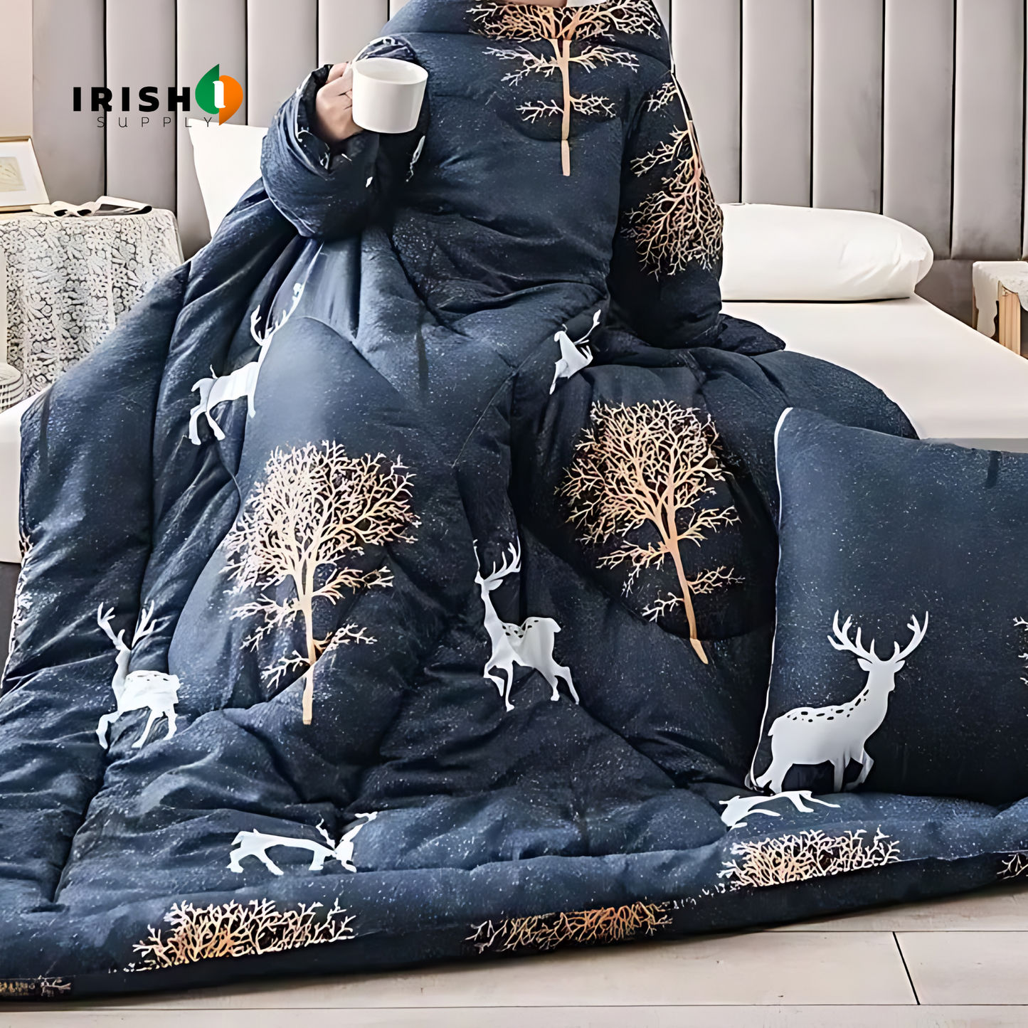 WARMNEST Plush Wearable Sofa Blanket