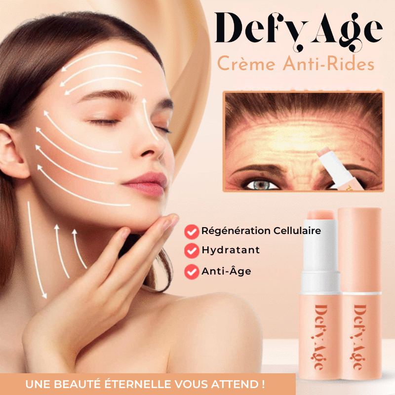 Crème anti-rides DefyAge™ | Éliminez vos rides instantanément !
