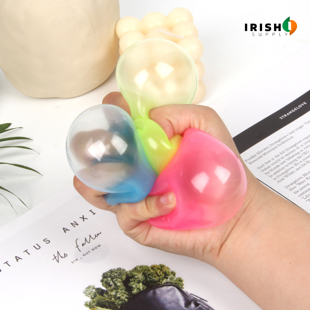 Irish Supply, GLOWSPLAT 2pcs Luminous Sticky Wall Balls