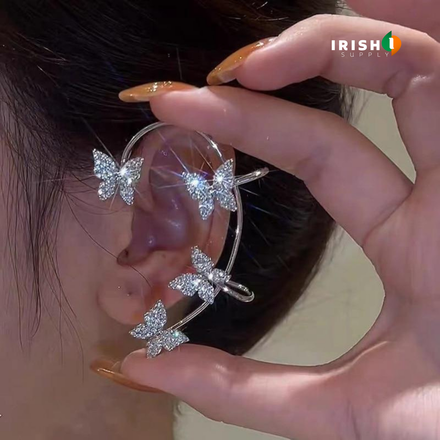 SHYNIQUE Elegant Butterfly Ear Cuff & Hook (1 pc)