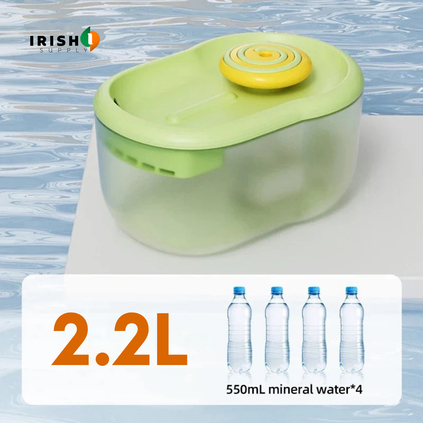 HYDROPAWS Automatic Filter Pet Water Fountain (2.2L)