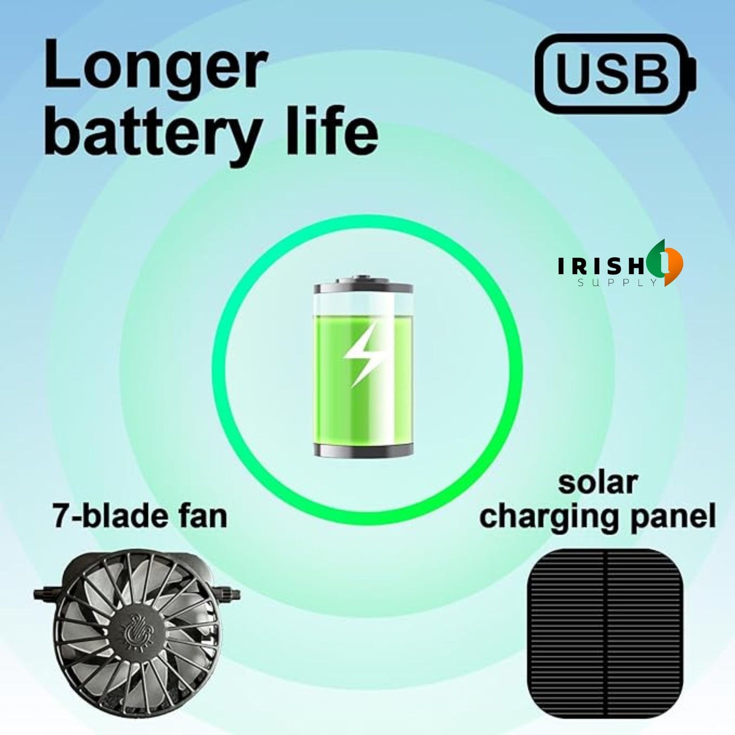 SUNDRAZE Solar Fan Fishing Hat