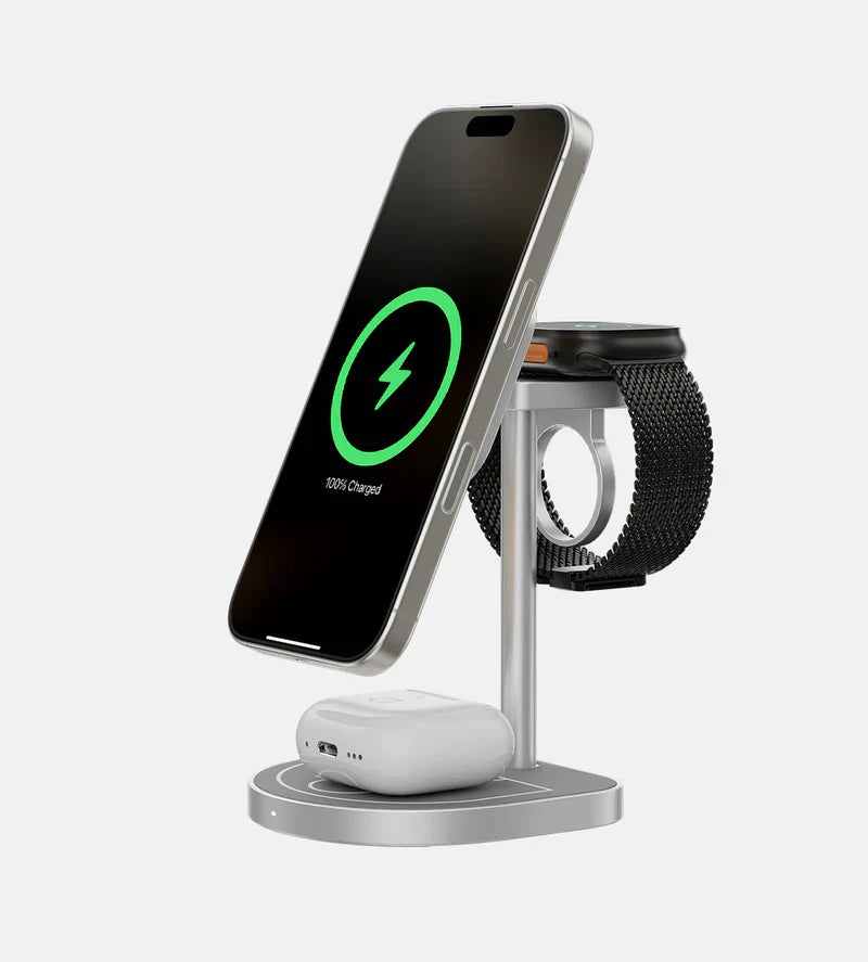 TRICHARGE 3-Point Power Creative 3-in-1 MagSafe Charging Stand