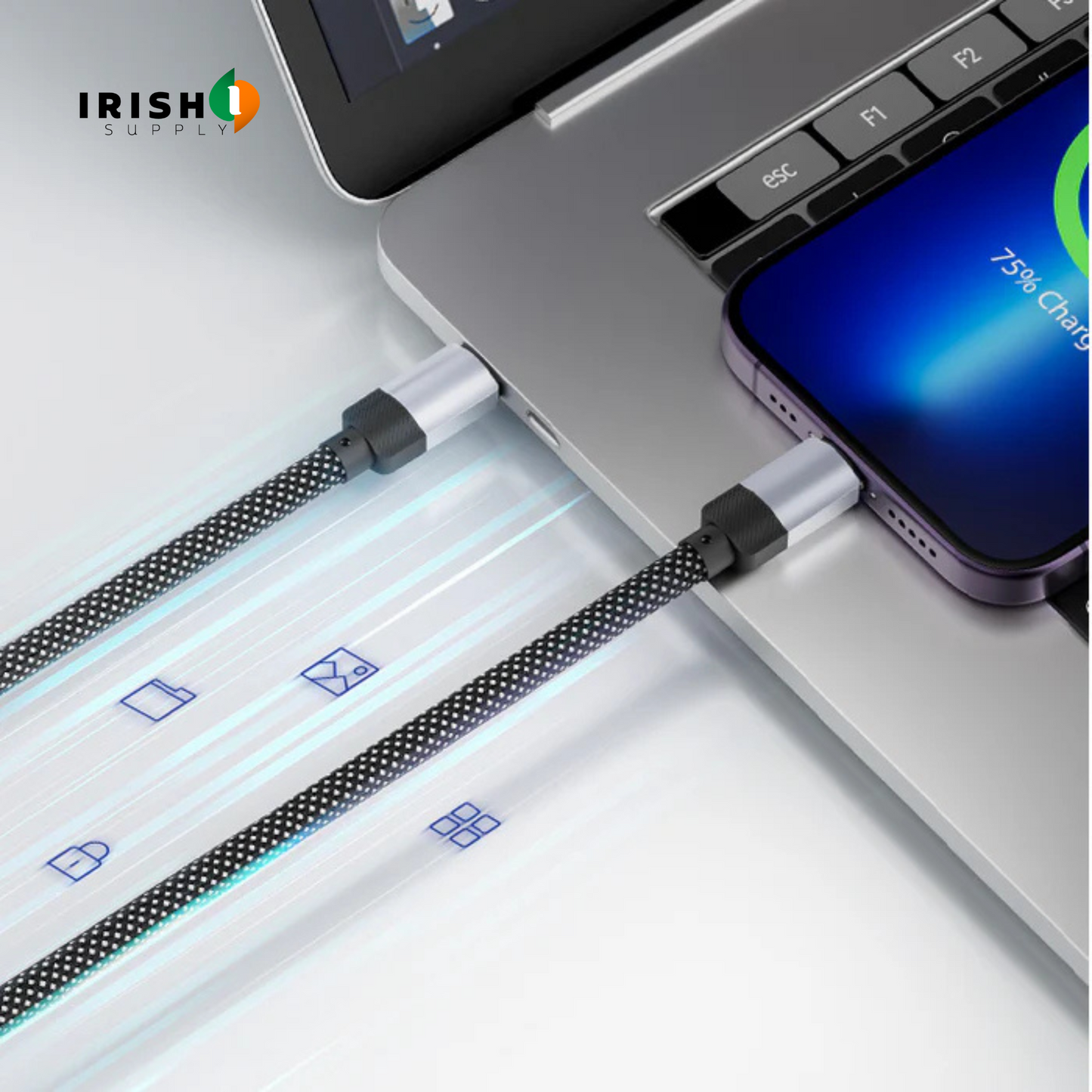 HYPERVOLT 60W USB C to USB C Cable (6ft)