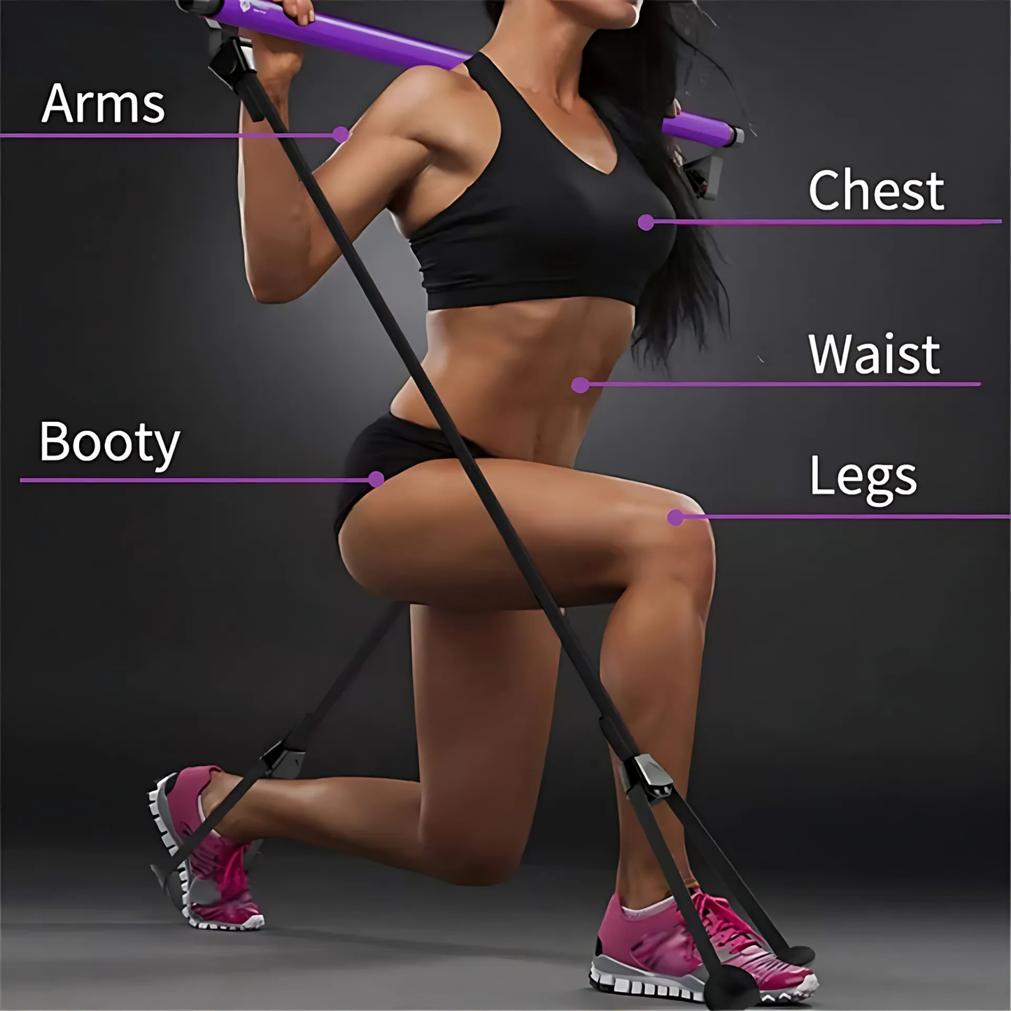 VERSAFIT Fitness Yoga Pilates Bar Stick