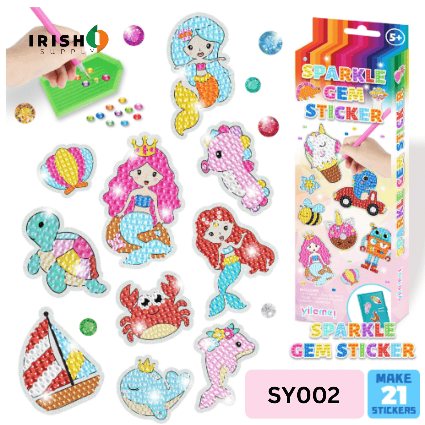 GEMCRAFT™ Sparkling DIY Gem Sticker Set
