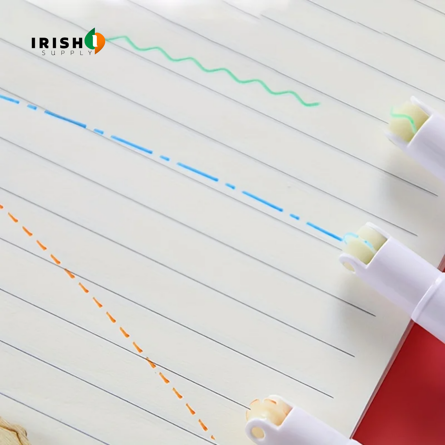 BUBBLITAP Color Curve Highlighter & Marker Pen Set (6 pcs)