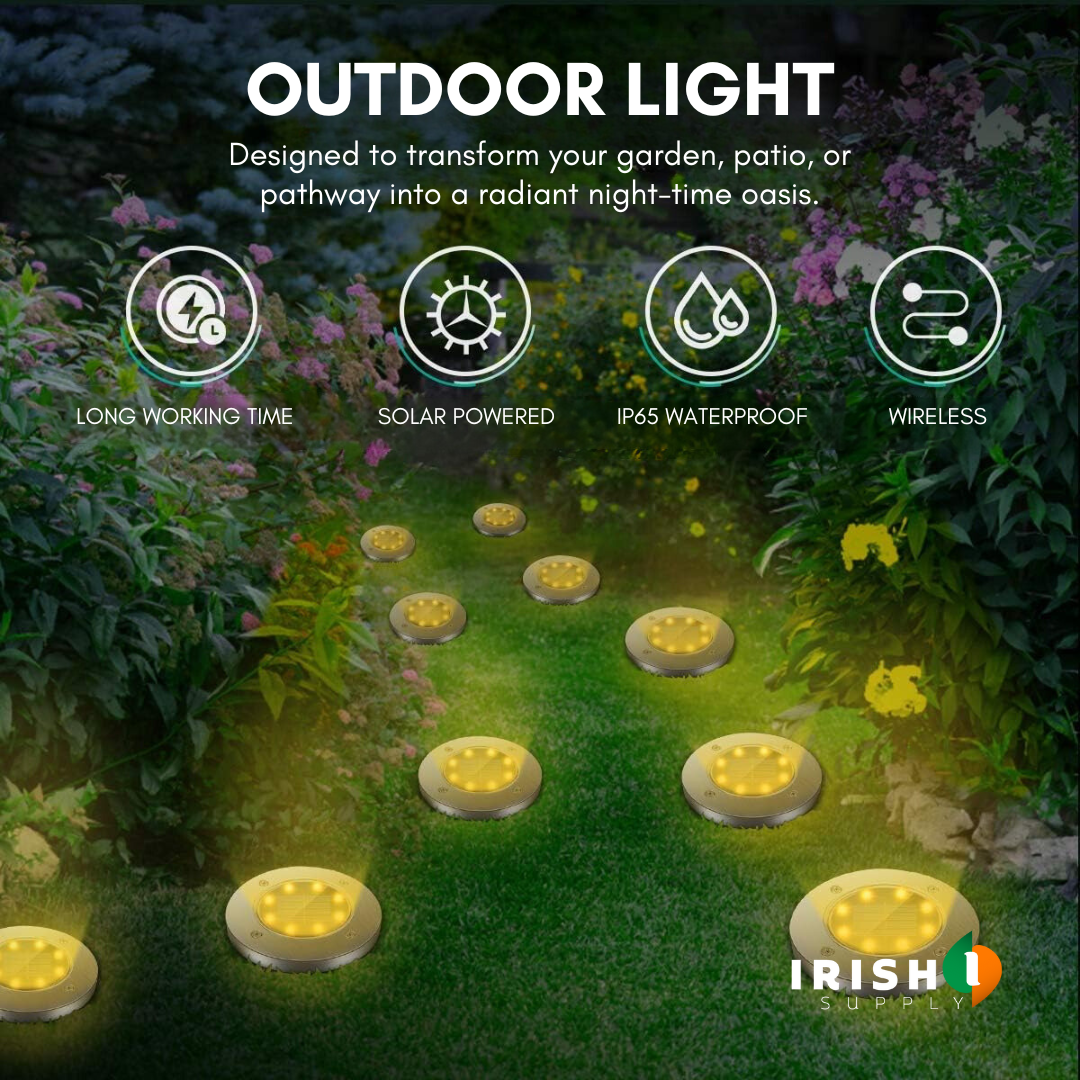 Irish Supply, GARDENLED Garden Lighting With Solar Cells