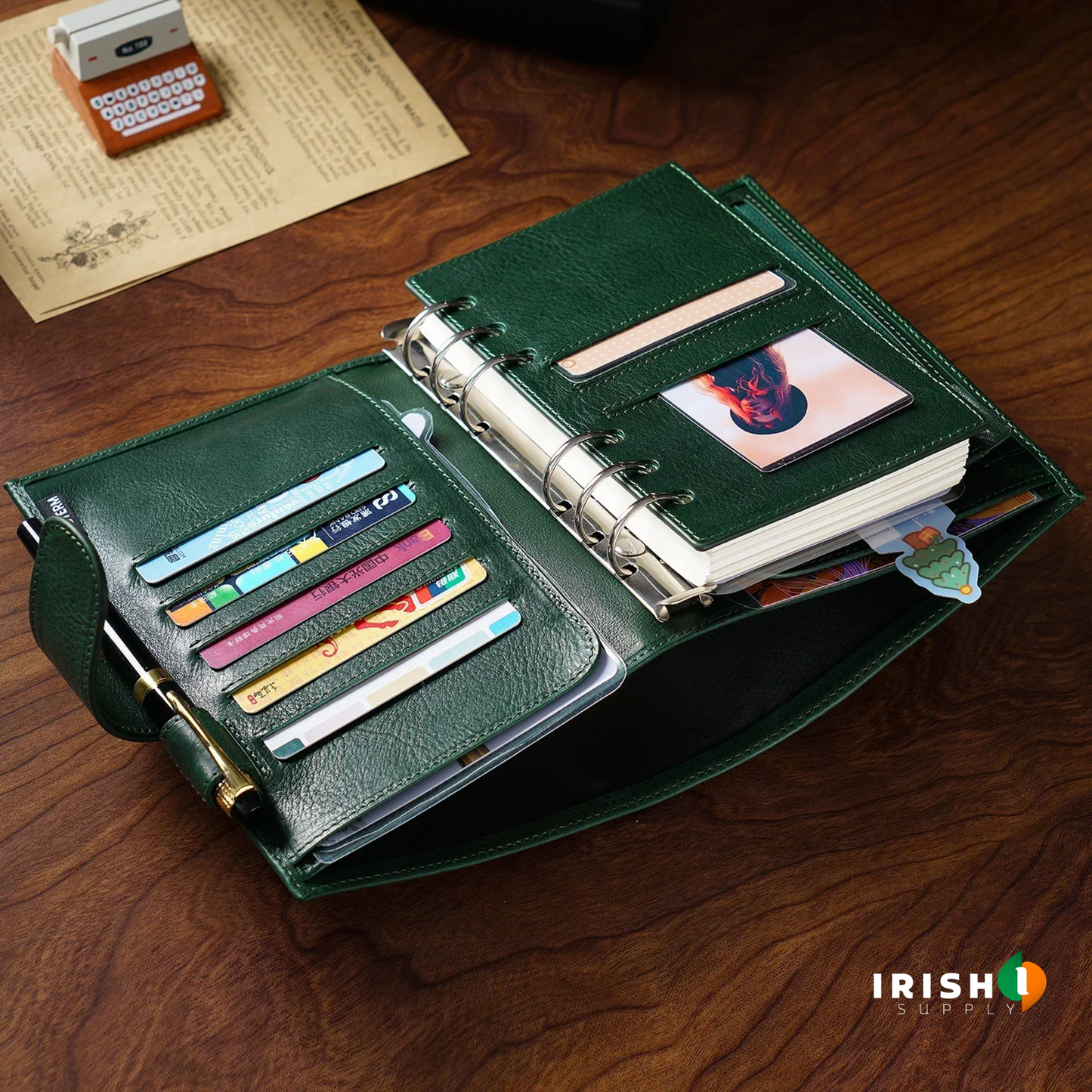 ORGANIX Leather Journey Sketchbook & Personal Ring Planner