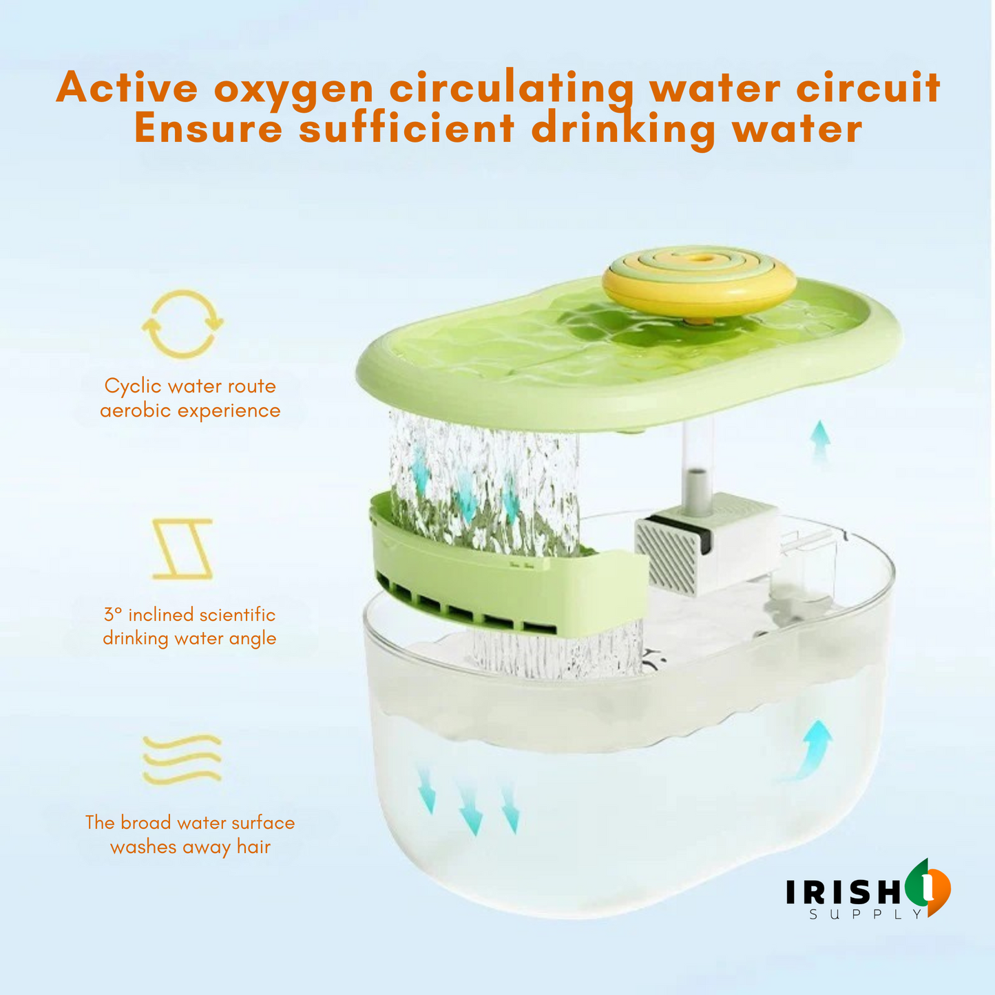 HYDROPAWS Automatic Filter Pet Water Fountain (2.2L)