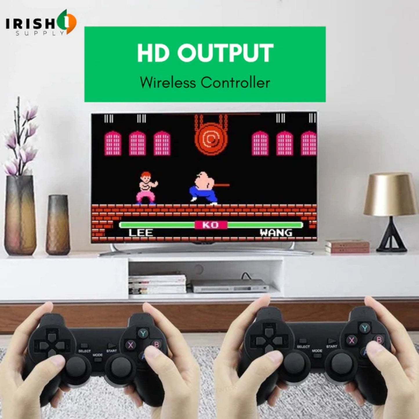 GAMEFLEX TV Games Stick 4K HD Video Game with Wireless Console