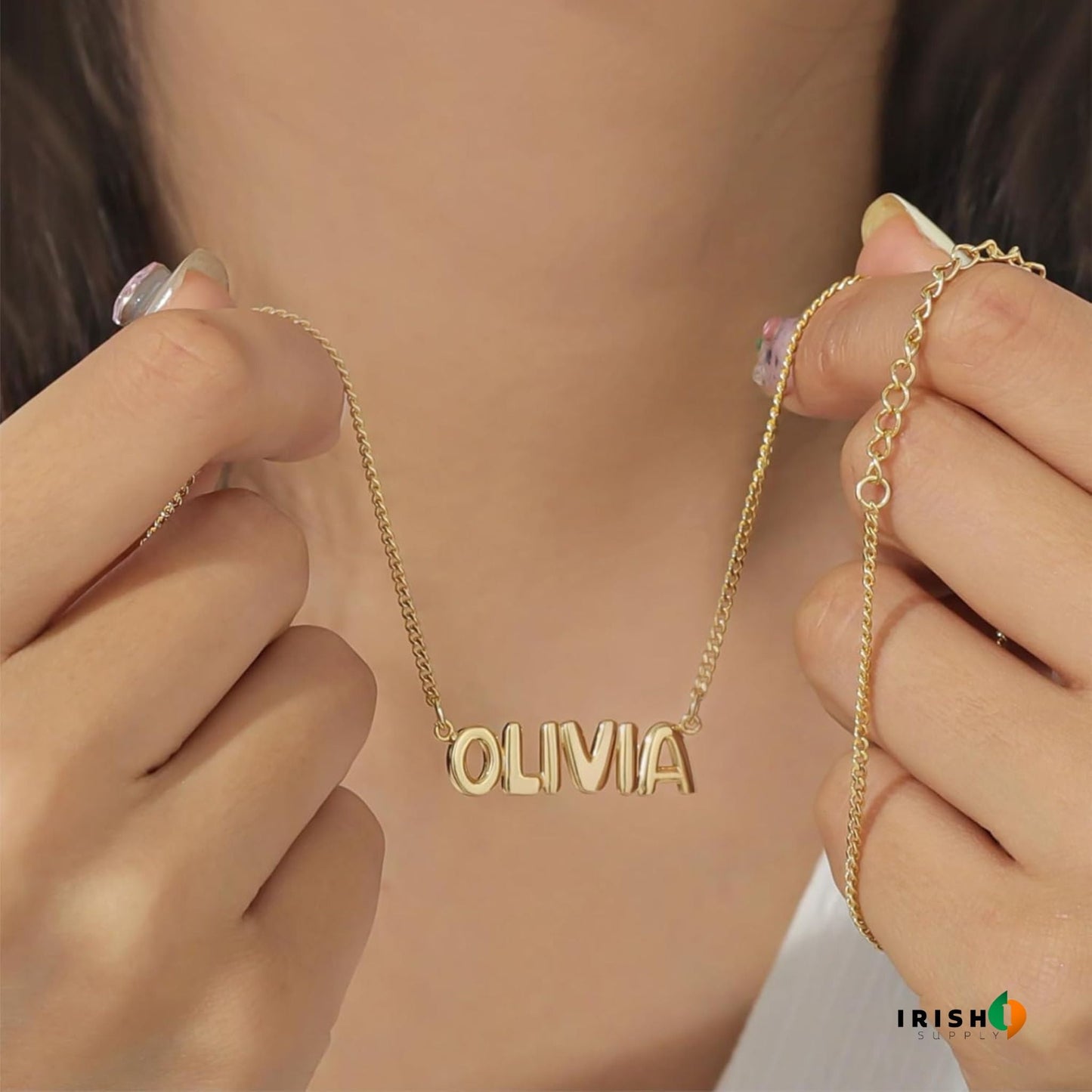 CHARMIFY Minimalist Custom Tag Necklace