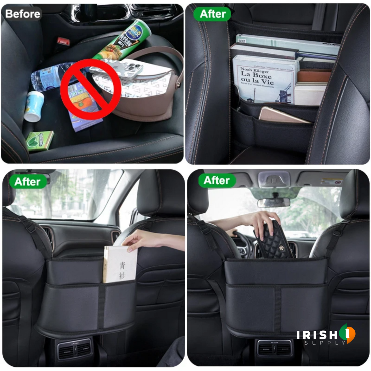 BAGPRO Leather Car Organizer