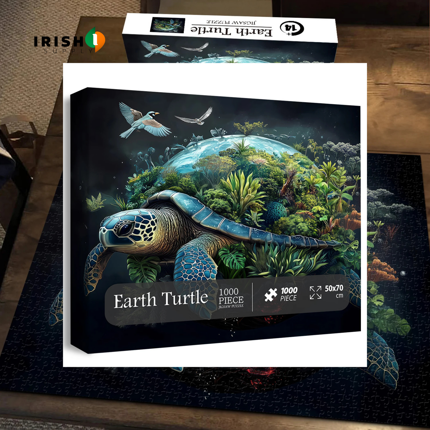 TERRATURTLE 1000 Pieces Earth Turtle Jigsaw Puzzle (50cm x 70cm)