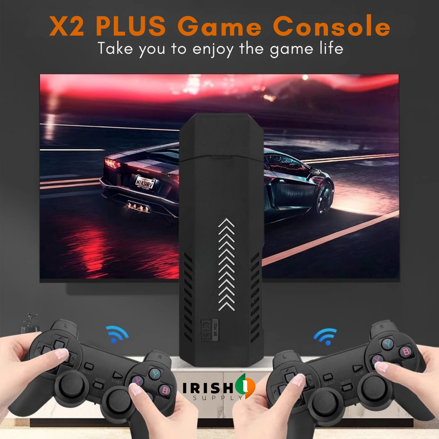 INFINITYPLAY 256G 58,000 Games Wireless Controller Game Stick For N64/PSP/PS1/GBA