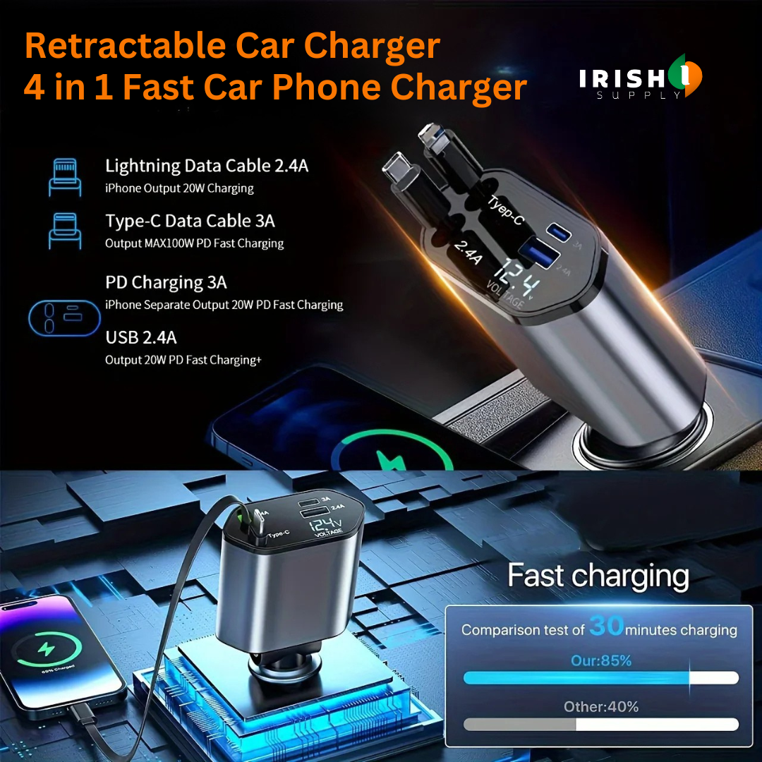 POWERFLEX Premium Retractable Car Charger