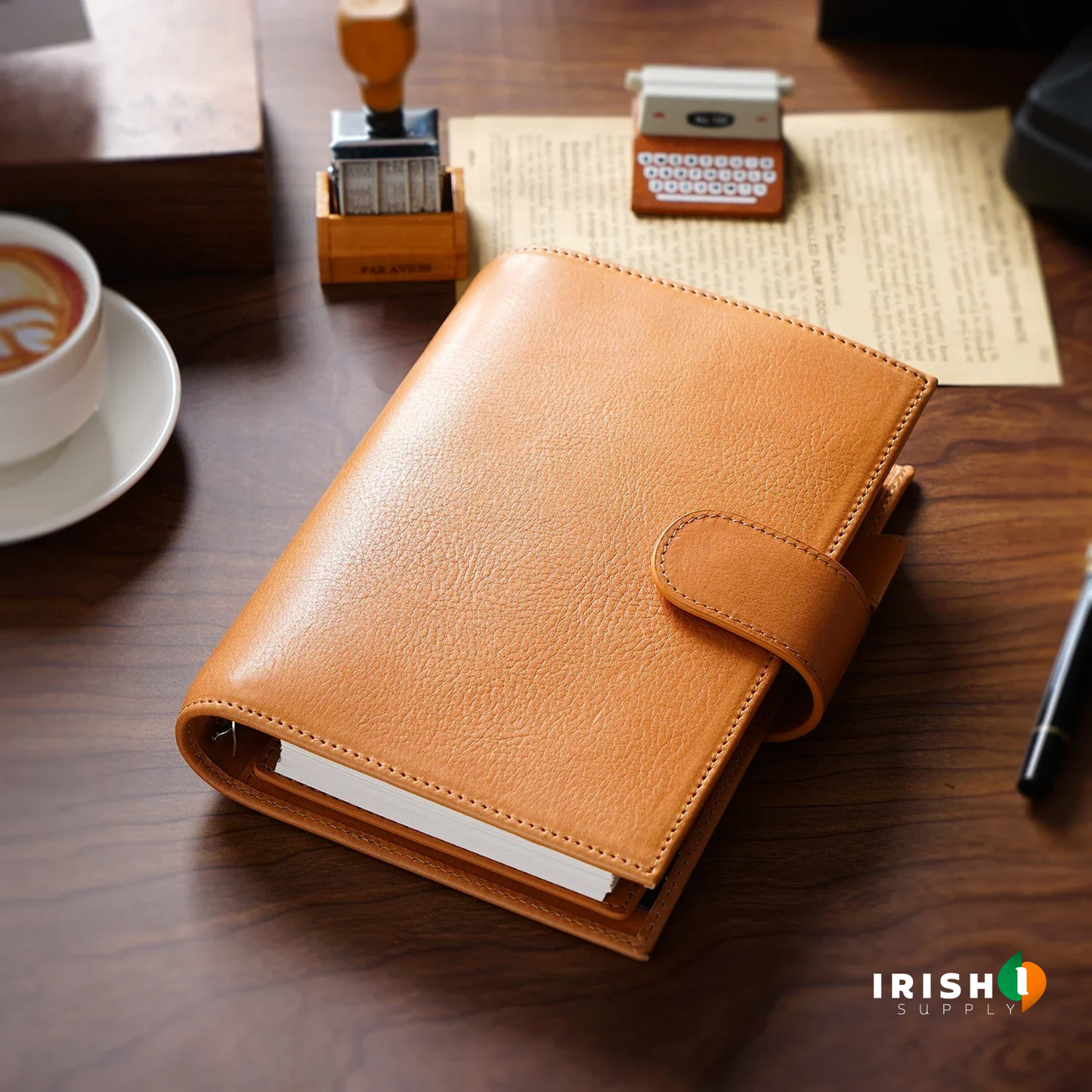 ORGANIX Leather Journey Sketchbook & Personal Ring Planner