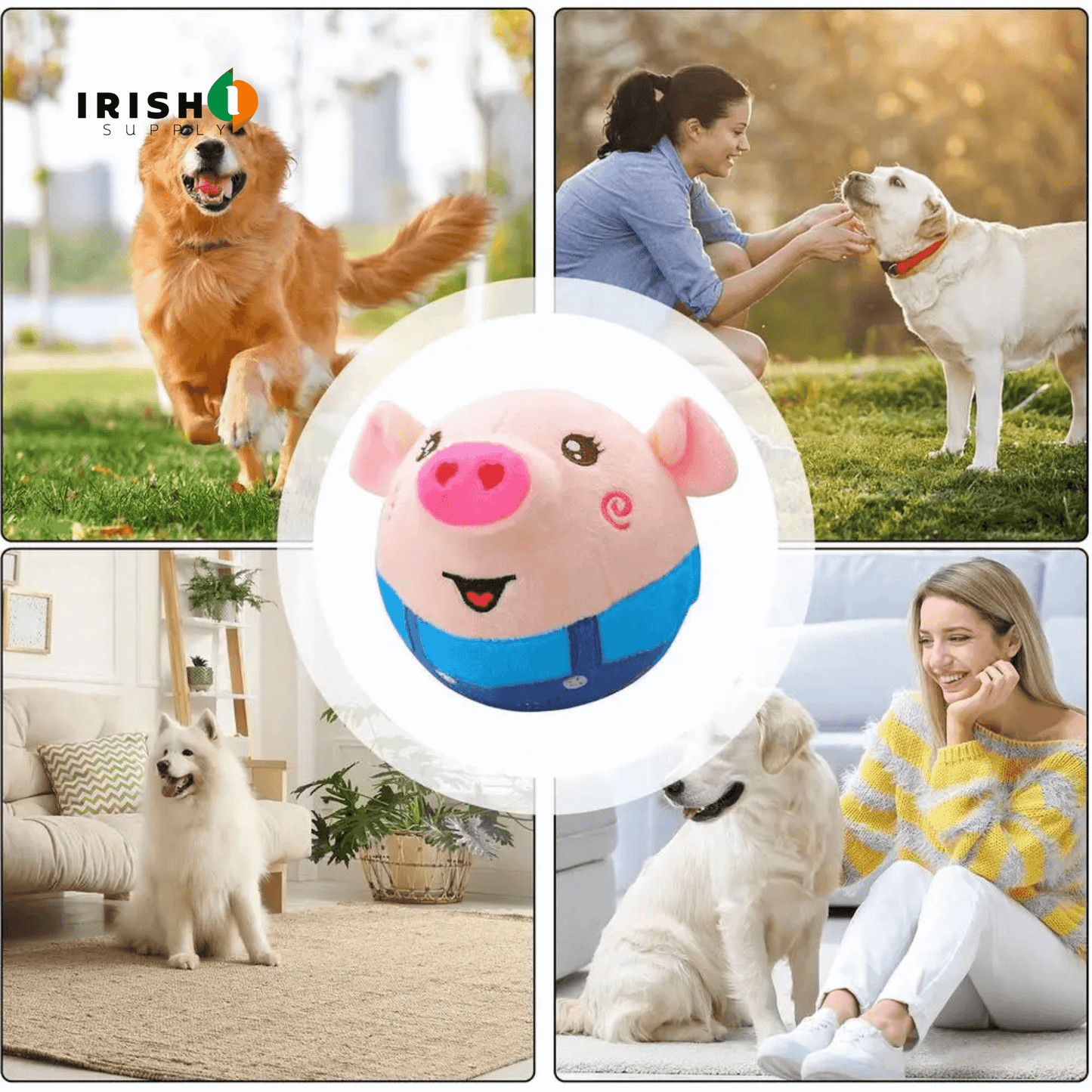 PIGGYTUNES Interactive Singing Plush Toy for Pets