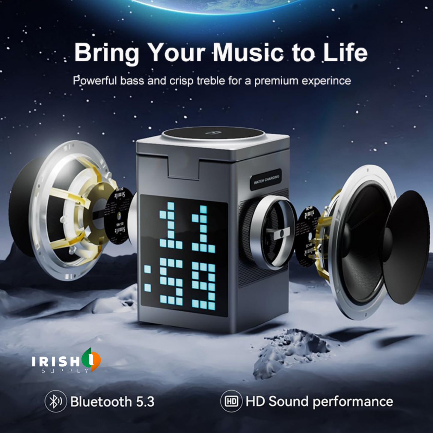 POWERDOCK 3-in-1 Bluetooth Speaker & Charging Station