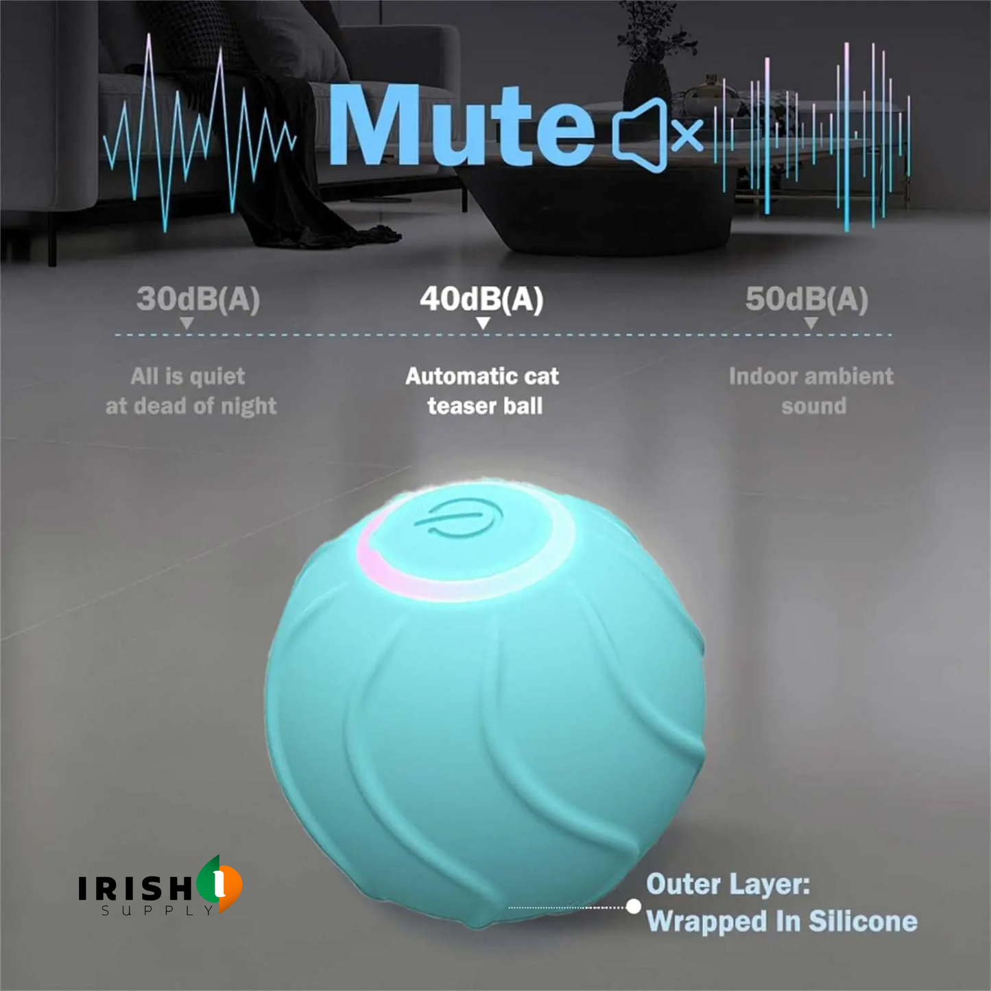 VORTEX Smart Jumping Ball Interactive Cat Toy