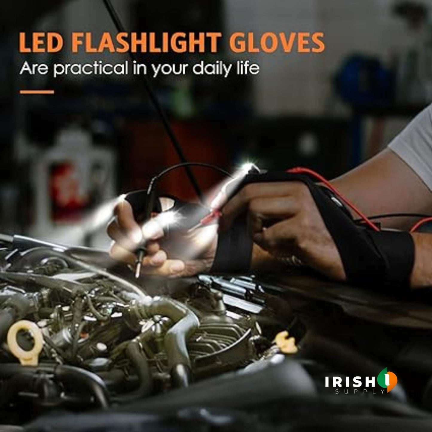 FINGERBEAM Premium LED Lights Waterproof Gloves