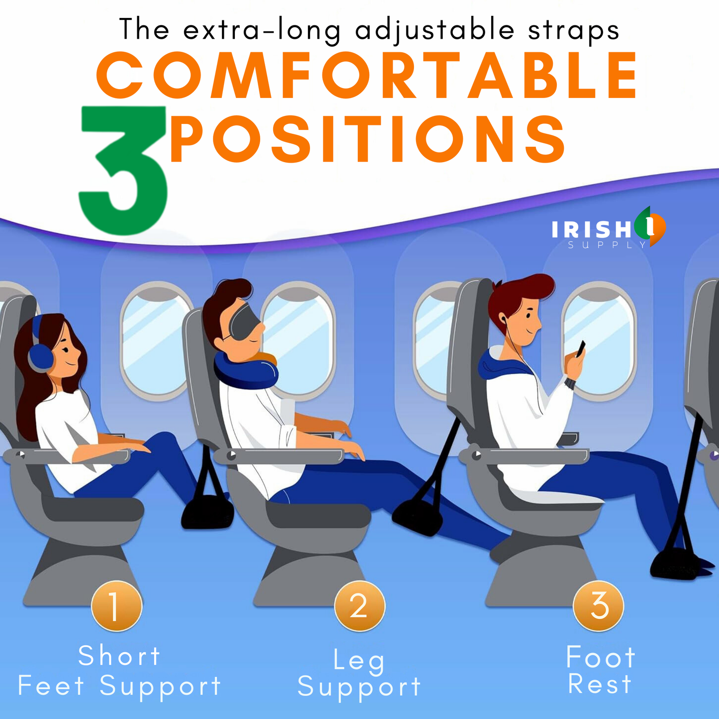 AIR-REST Airplane Foot Hammock