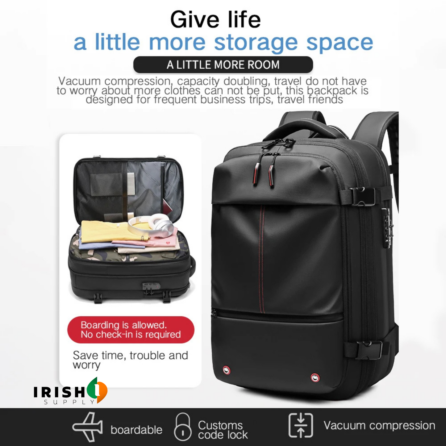 CARRYMAX Expandable 17-Inch Laptop Backpack