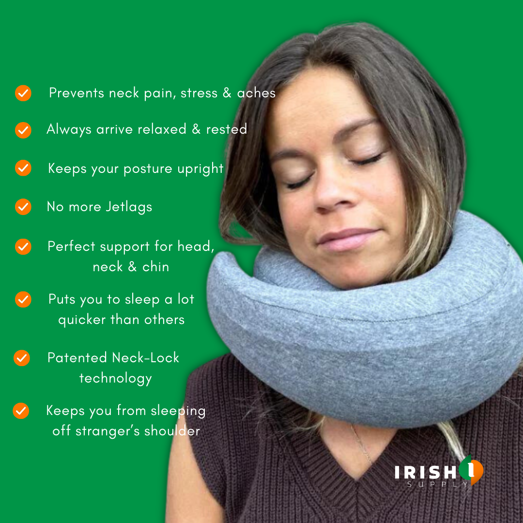 Irish Supply, SKYHUG, Soothing Portable Pillow Travel Companion