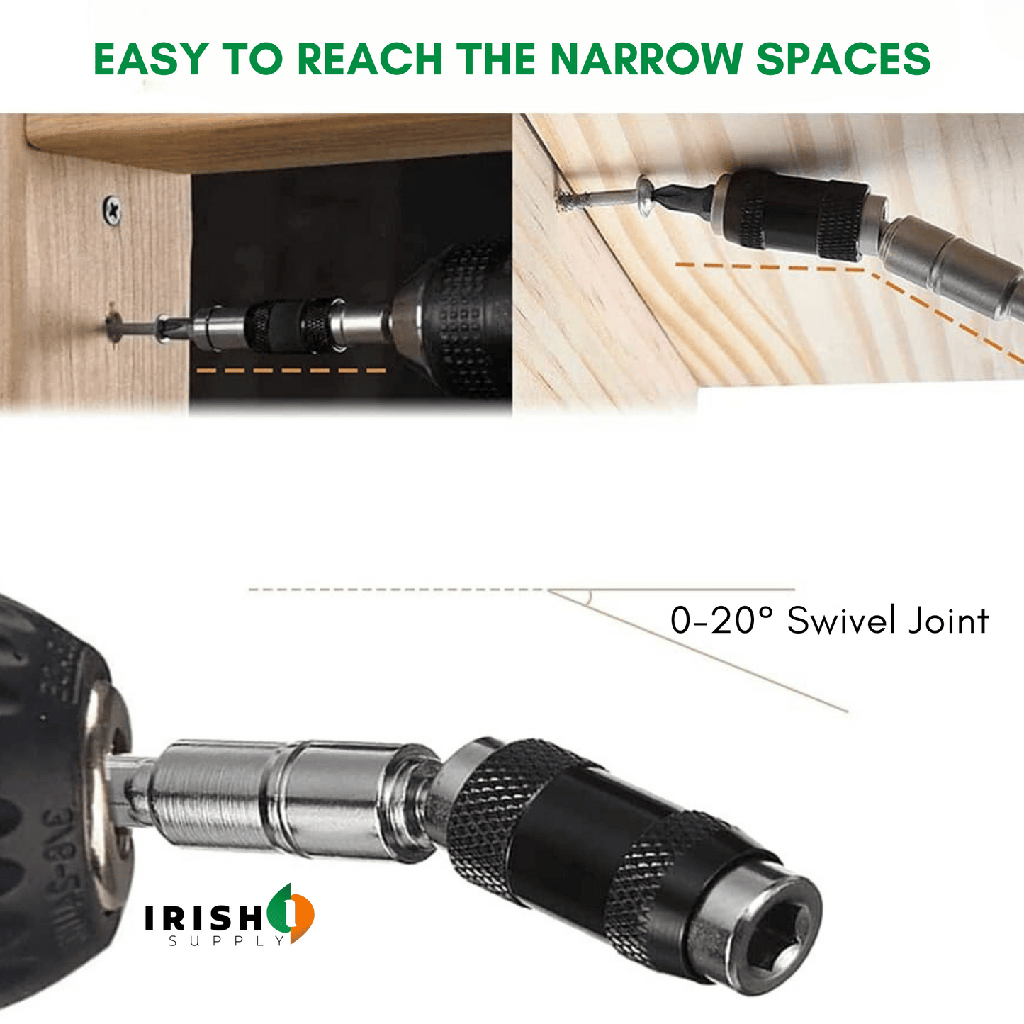 ANGLEGRIP Flexible Screwdriver Bit Holder