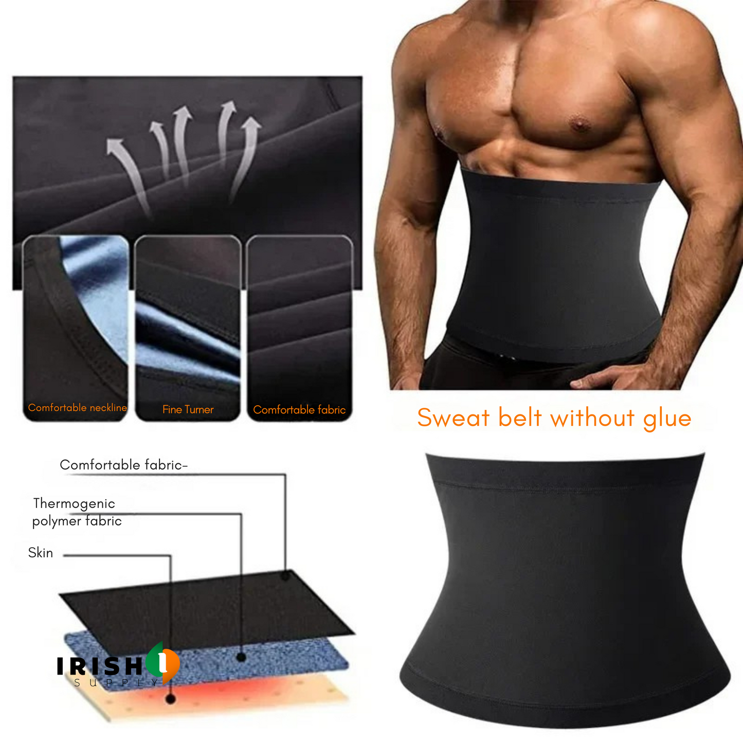 COREFLEX Sweat Trimmer Belt Waist Trainer