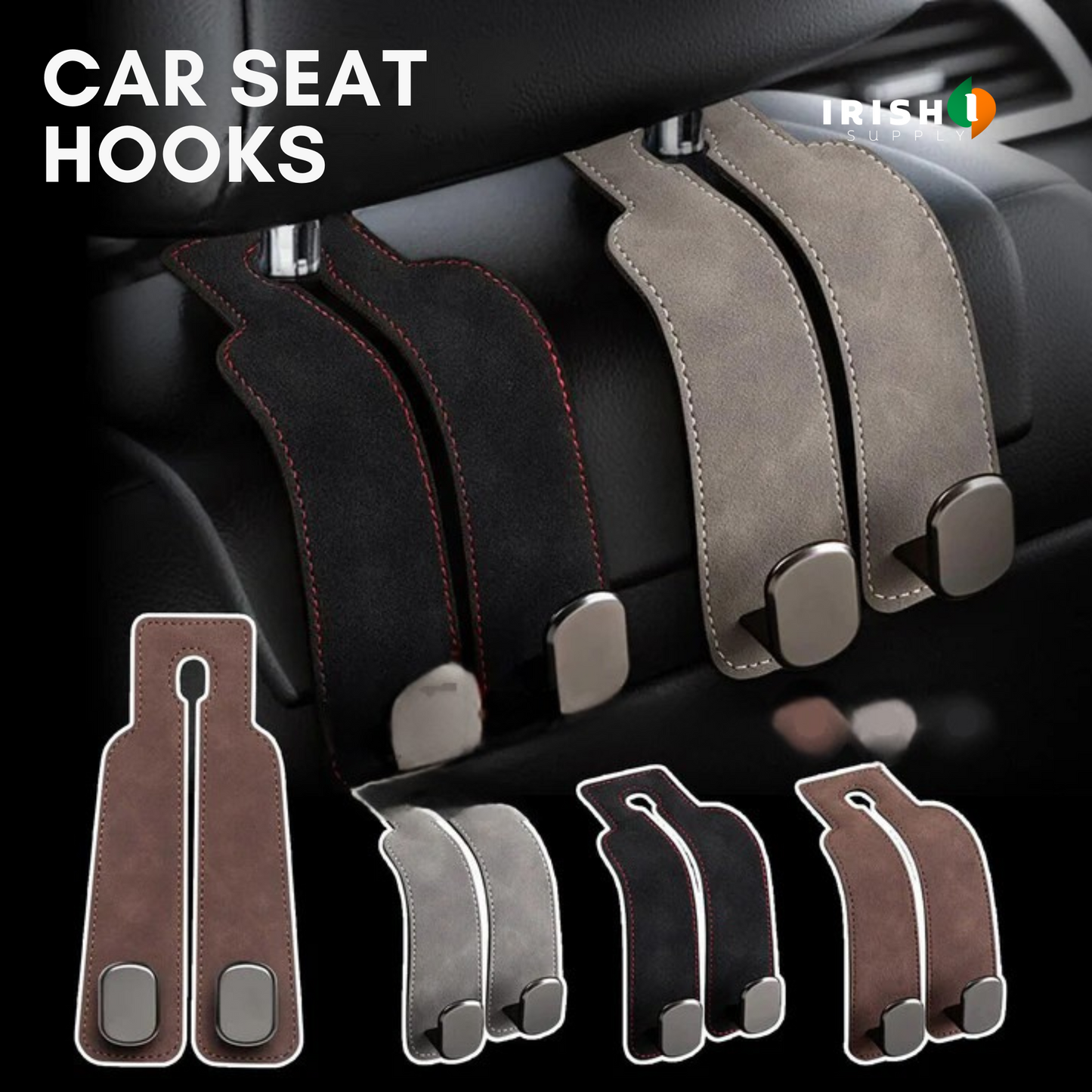 HOOKMATE Car Seat Back Storage Hook (2 pcs)