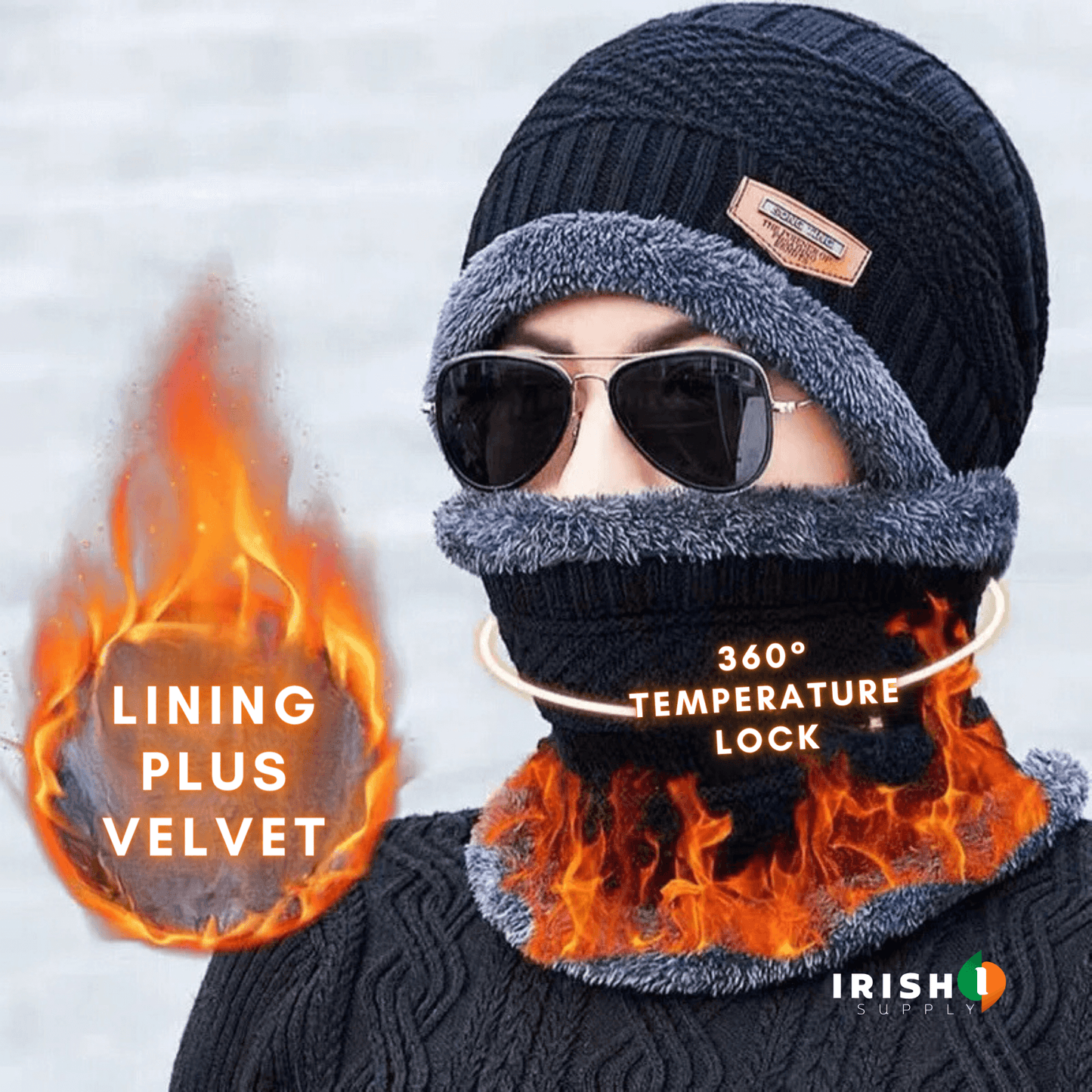 CosyWrap Warm Beanie With Scarf