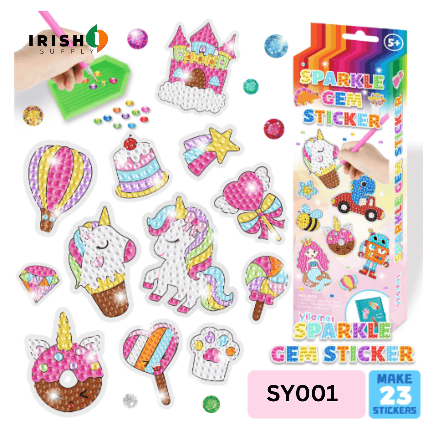 GEMCRAFT™ Sparkling DIY Gem Sticker Set