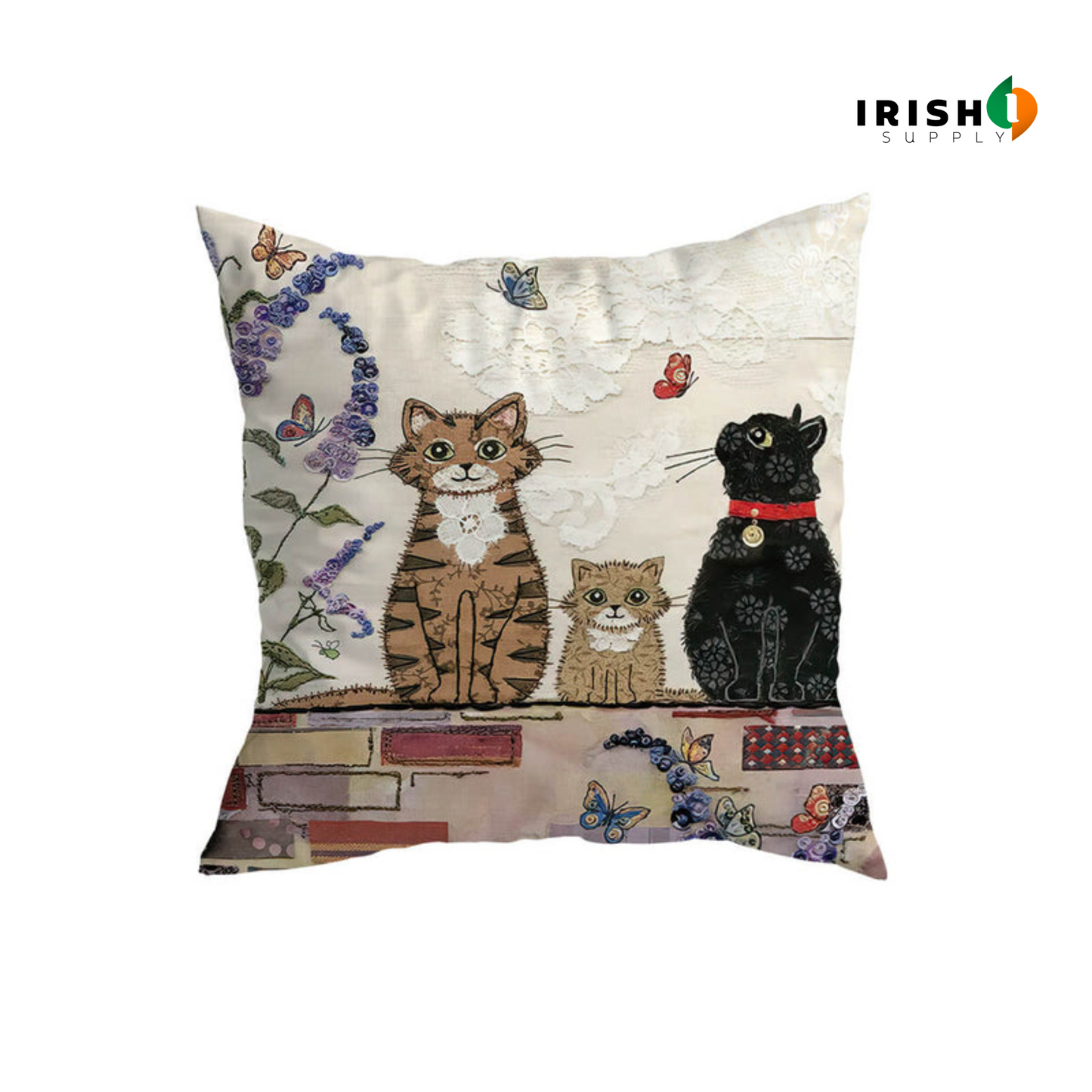 MEOWMODE Minimalist Cat Print Pillow Covers (45x45cm)