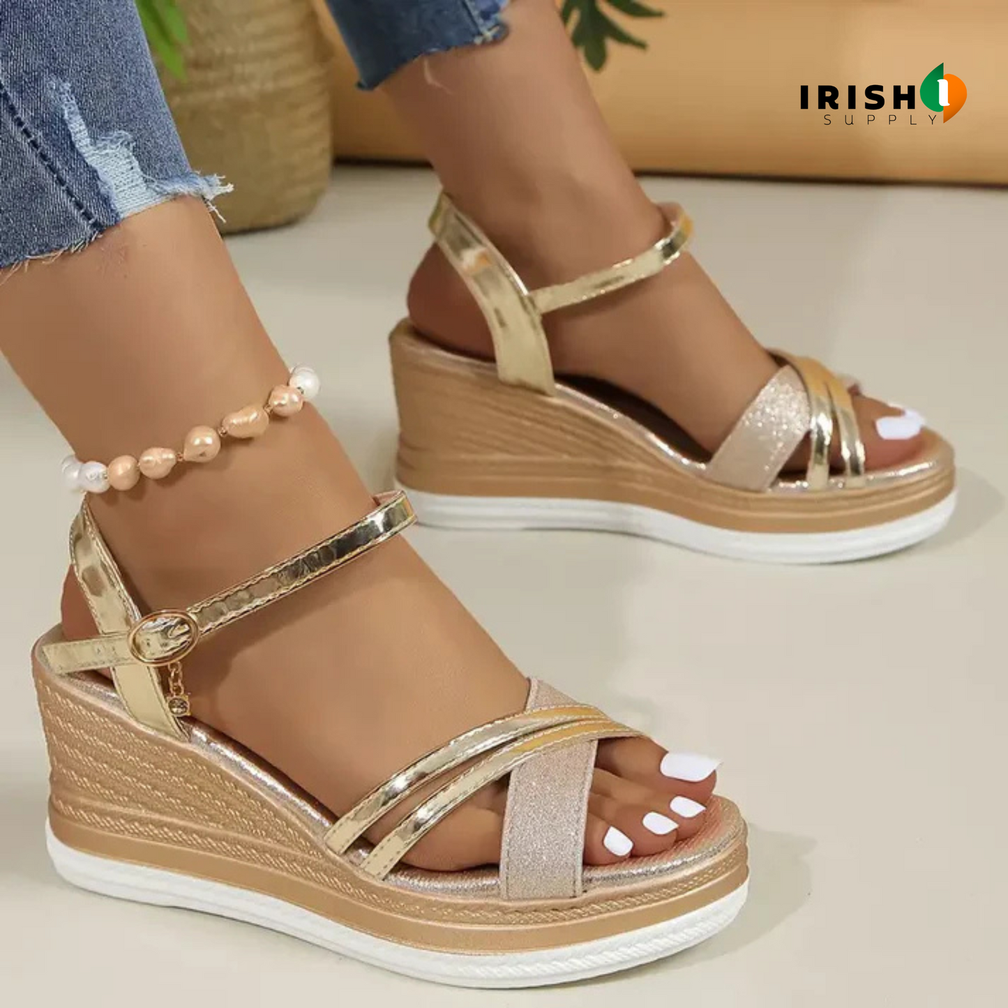 ZENSTEP Summer Flat Wedge Heel Casual Women's Sandals