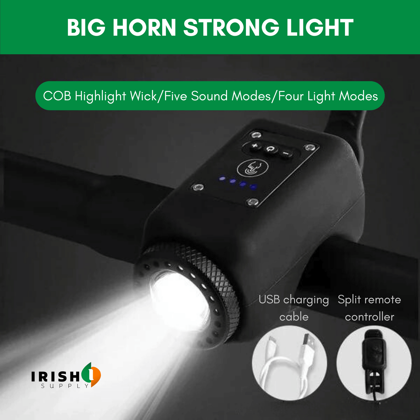 FLASHHORN™ Bike Light and Horn