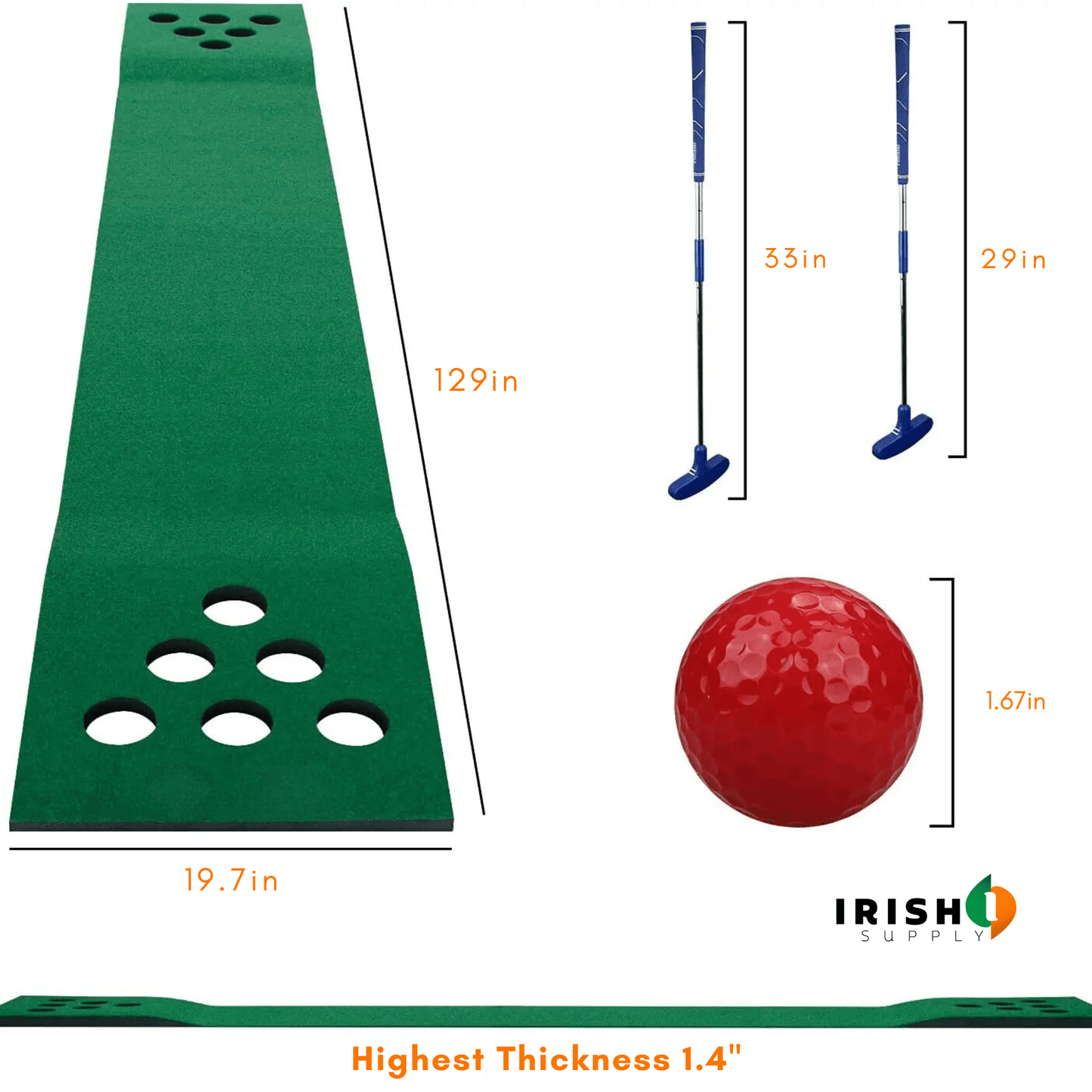 ACEMAT Golf Putting Mat Game Set